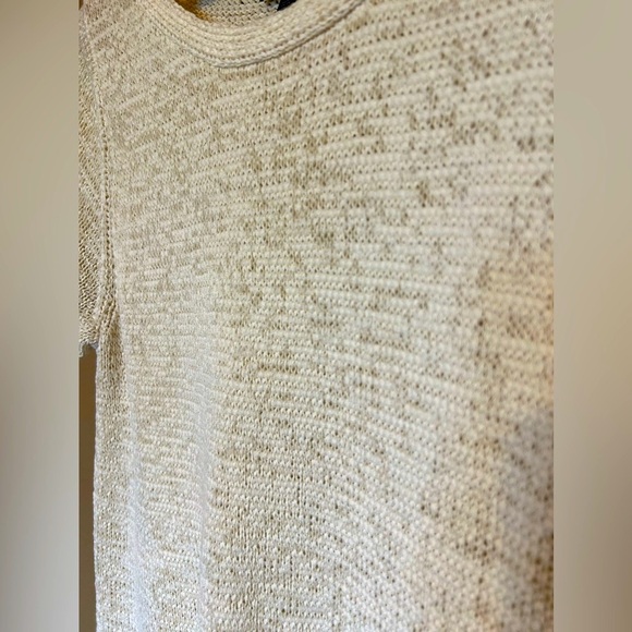 Eileen Fisher Short Sleeve Knit Cotton Blend Sweater Size XL - Picture 4 of 4